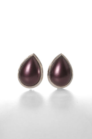 Etienne Aigner Place Vendome Two Shell Stone Drop Earrings