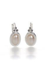 Etienne Aigner Place Vendome Shell Stone Earrings