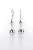 Image of Etienne Aigner Silver Tone Mix Drop Earrings