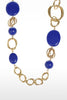 Image of Etienne Aigner Marine Blue 36" Gold Stone Layer