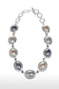 Image of Etienne Aigner Place Vendome 18" Triple Color Stone Necklace