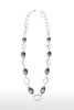 Image of Etienne Aigner Place Vendome 30" Silver Color Stone Necklace