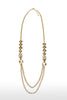 Image of Etienne Aigner Chelsea Gold 28" Double Pearl Stamp