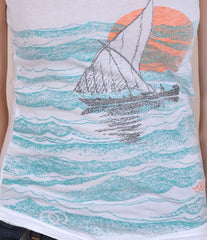 O'Quinn Short Sleeve Women's Sail Tee